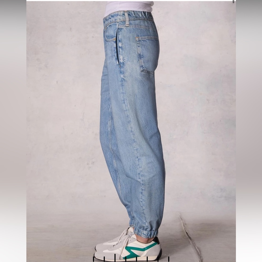 Miramar Jogger (light denim)
Trompe L'oeil Cotton Pant